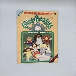 Vtg Xavier Roberts Presents Cabbage Patch Kids Designer Clothes Patterns 1984